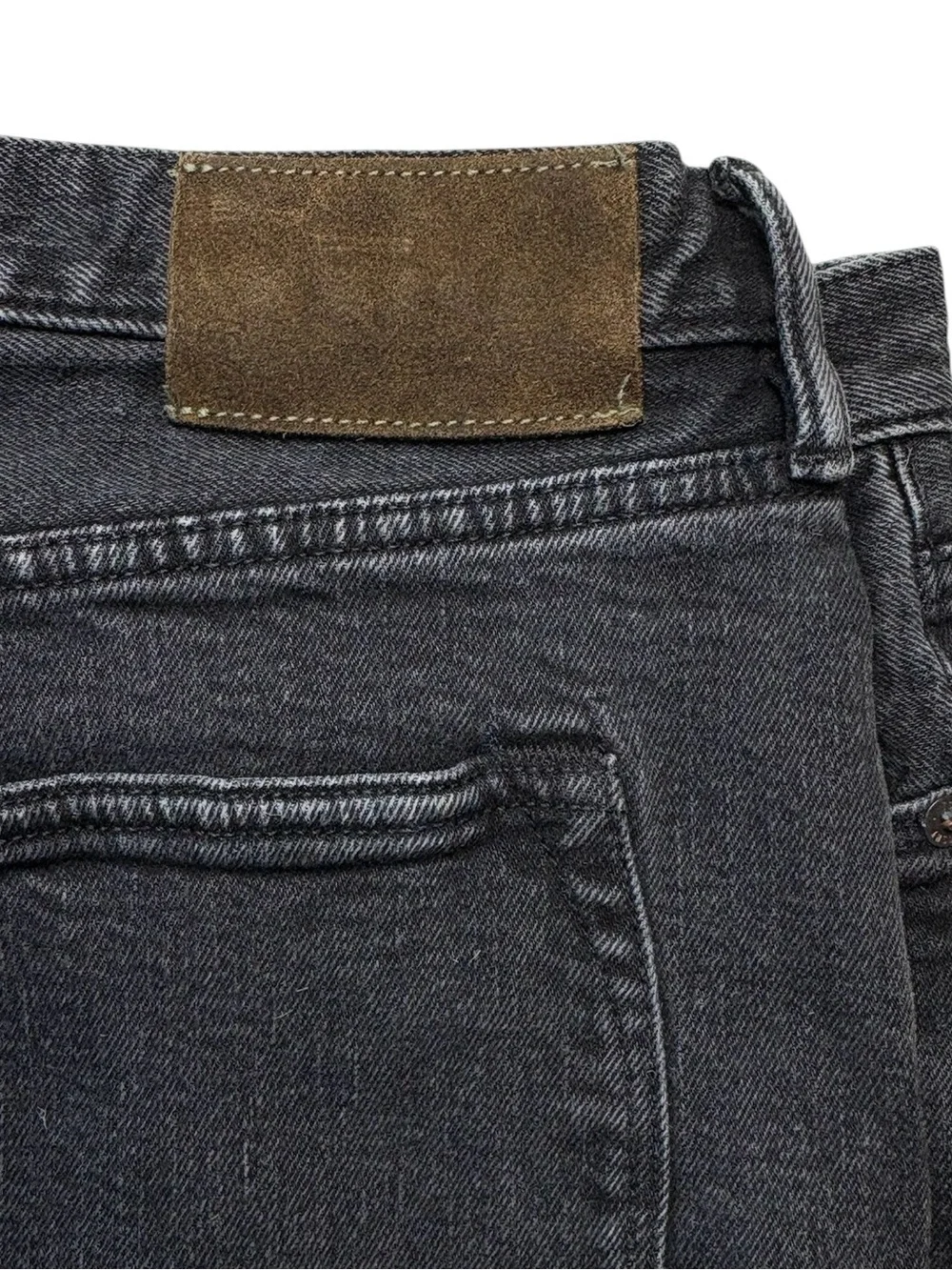 Todd Snyder Black Faded Wash Classic Fit Straight Jeans 38x32 Button Fly